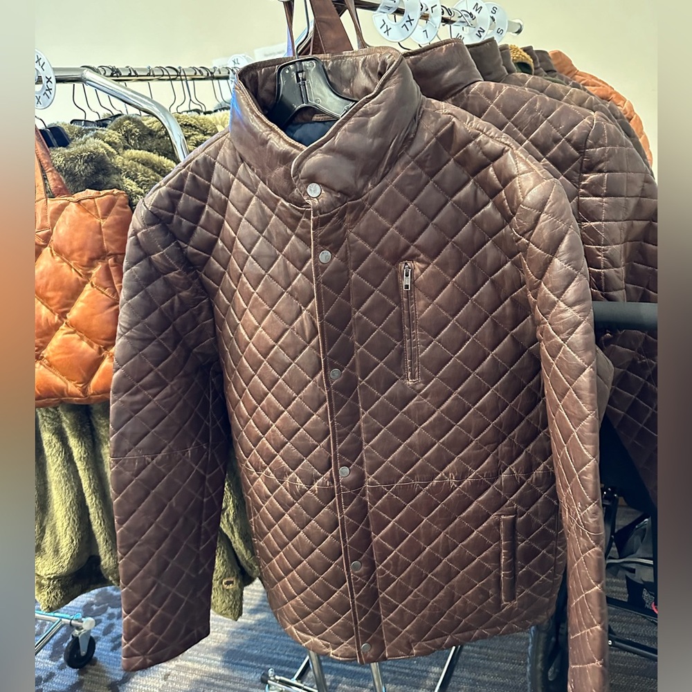Brand New Buffalo Jackson Quilted Leather Jacket